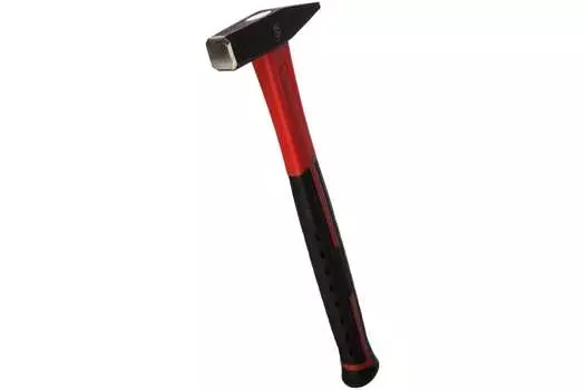 Молоток слесарный, рукоять стекловолокно с прорезиненным захватом обрезиненная, боек сталь 30г, КВТ МС-300 (МС-300)