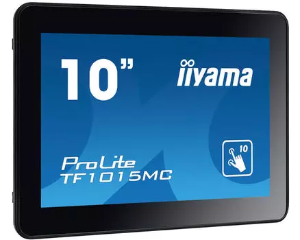 Монитор 10.1" Iiyama ProLite TF1015MC-B2 VA, сенсорный, 1280x800 (16:10), 500кд/м2, 25 мс, 170°/170°, VGA, HDMI, DisplayPort, черный (TF1015MC-B2)