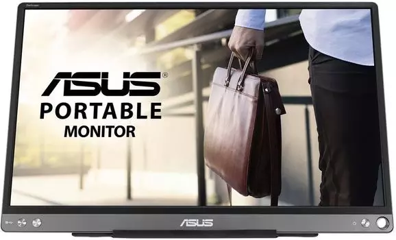 Монитор 15.6" ASUS Portable MB16ACE IPS, 1920x1080 (16:9), 250кд/м2, 5мс, USB Type-C, черный (90LM0381-B04170)