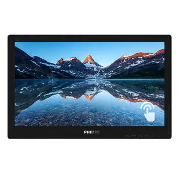 Монитор 15.6" Philips 162B9TN (00/01) TN, сенсорный, 1366x768 (16:9), 220кд/м2, 4мс, 90°/60°, VGA, DVI, HDMI, DisplayPort, USB-Hub, черный