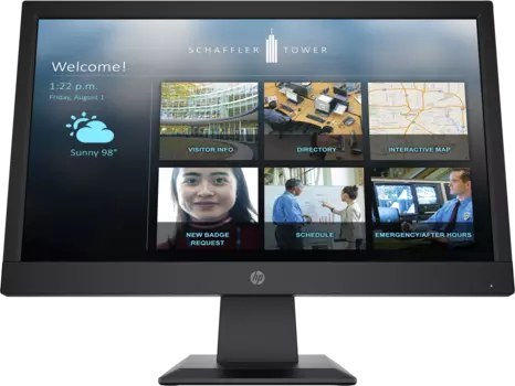 Монитор 18.5" HP G4 P19b TN, 1366x768 (16:9), 200кд/м2, 5мс, VGA, HDMI, черный (9TY83AA#ABB)