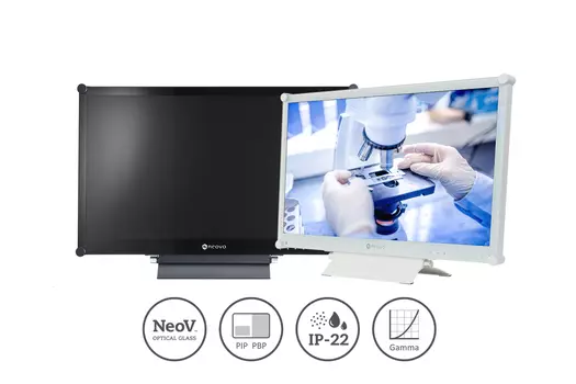 Монитор 21.5" NEOVO X-22 TN, 1920x1080 (16:9), 300кд/м2, 3мс, 170°/160°, VGA, DVI, HDMI, черный