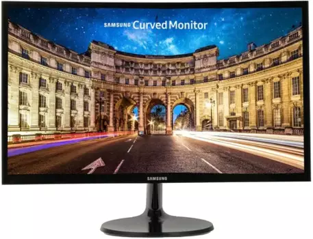 Монитор 23.5" Samsung C24F390FHM VA, изогнутый, 1920x1080 (16:9), 250кд/м2, 4 мс, 178°/178°, VGA, HDMI, черный (LC24F390FHMXUE)