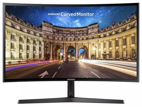 Монитор 23.5" Samsung Curved C24F396FHI VA, изогнутый, 1920x1080 (16:9), 250кд/м2, 4 мс, 178°/178°, VGA, HDMI, черный (LC24F396FHIXCI/LC24F396FHICUZ)