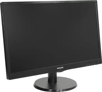 Монитор 23.6" Philips 243V5QHABA/00 MVA, 1920x1080 (16:9), 250cd/m2, 8ms, VGA, HDMI, DVI, черный