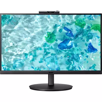 Монитор 23.8" Acer CB242YD3bmiprcx IPS, 1920x1080 (16:9), 250кд/м2, 100 Гц, 4 мс, 178°/178°, VGA, HDMI, DisplayPort, USB-Hub, веб-камера, черный (UM.QB2EE.301)