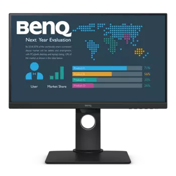 Монитор 23.8" BenQ BL2480T IPS, 1920x1080 (16:9), 250кд/м2, 6мс, VGA, HDMI, DisplayPort, черный