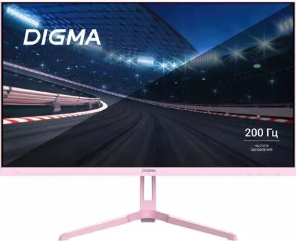 Монитор 23.8" Digma Overdrive 24P410F IPS, 1920x1080 (16:9), 300кд/м2, 200 Гц, 2 мс, 178°/178°, HDMI, DisplayPort, USB-Hub, розовый (DM24SG03)