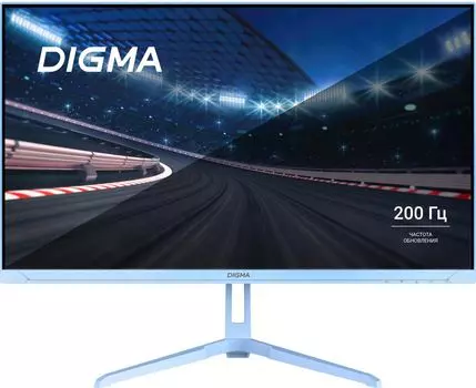 Монитор 23.8" Digma Overdrive 24P410F IPS, 1920x1080 (16:9), 300кд/м2, 200 Гц, 2 мс, 178°/178°, HDMI, DisplayPort, USB-Hub, голубой (DM24SG03)