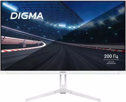 Монитор 23.8" Digma Overdrive 24P410F IPS, 1920x1080 (16:9), 300кд/м2, 200 Гц, 2 мс, 178°/178°, HDMI, DisplayPort, USB-Hub, белый (DM24SG03)