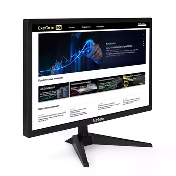 Монитор 23.8" ExeGate EB2400 TN, 1920x1080 (16:9), 200кд/м2, 5 мс, 178°/178°, VGA, HDMI, черный (EX294424RUS)