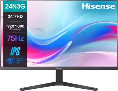 Монитор 23.8" Hisense 24N3G IPS, 1920x1080 (16:9), 250кд/м2, 5 мс, 178°/178°, VGA, HDMI, USB Type-C, черный (24N3G)