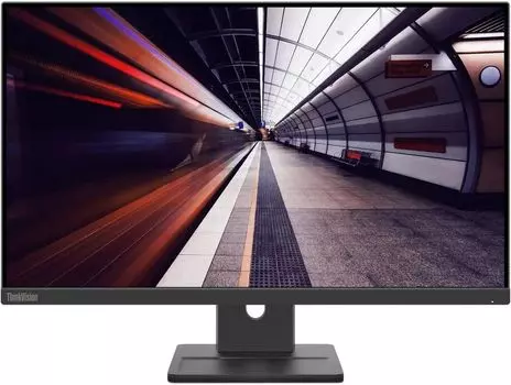 Монитор 23.8" Lenovo ThinkVision E24-30 IPS, 1920x1080 (16:9), 250кд/м2, 100 Гц, 4 мс, 178°/178°, VGA, HDMI, DisplayPort, черный (63EDMAT2UK)