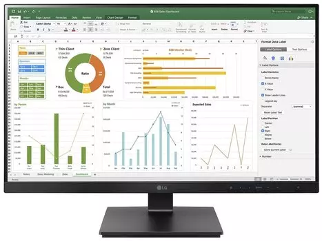 Монитор 23.8" LG 24BN650Y-B IPS, 1920x1080 (16:9), 250кд/м2, 5мс, 178°/178°, DVI, HDMI, DisplayPort, USB-Hub, черный