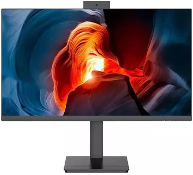 Монитор 23.8" NPC MF2412 IPS, 1920x1080 (16:9), 300кд/м2, 100 Гц, 1 мс, 178°/178°, VGA, HDMI, DisplayPort, USB-Hub, веб-камера, черный (MF2412)