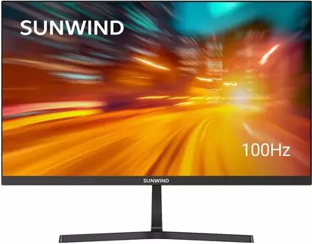 Монитор 23.8" Sunwind SM-24FI221 IPS, 1920x1080 (16:9), 250кд/м2, 100 Гц, 5 мс, 178°/178°, VGA, HDMI, DisplayPort, черный (sm24sb01)