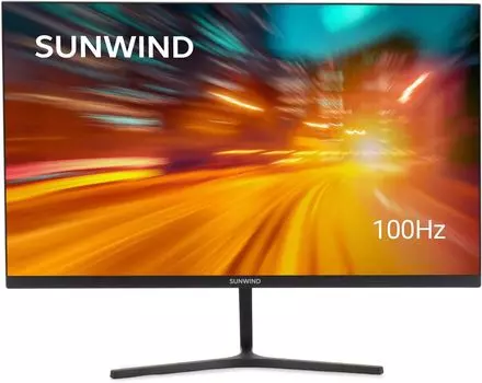 Монитор 23.8" Sunwind SM-24FI401 IPS, 1920x1080 (16:9), 250кд/м2, 180 Гц, 1 мс, 178°/178°, VGA, HDMI, DisplayPort, черный (SM24SG01)