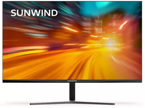Монитор 23.8" Sunwind SUN-M24BA103 IPS, 1920x1080 (16:9), 250кд/м2, 5 мс, 178°/178°, VGA, HDMI, DisplayPort, черный (SUN-M24BA103)