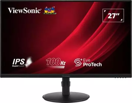 Монитор 23.8" Viewsonic VA2408-HDJ IPS, 1920x1080 (16:9), 250кд/м2, 100 Гц, 5 мс, 178°/178°, VGA, HDMI, DisplayPort, черный (VA2408-HDJ)