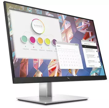 Монитор 24" HP G4 E24q IPS, 2560x1440 (16:9), 250кд/м2, 5 мс, 170°/160°, VGA, HDMI, DisplayPort, USB-Hub, черный/серебристый (9VG12AA)