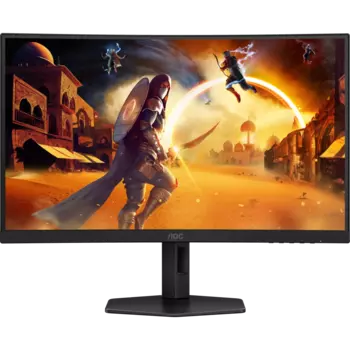 Монитор 27" AOC CQ27G4X VA, изогнутый, 2560x1440 (16:9), 300кд/м2, 180 Гц, 0.5 мс, 178°/178°, HDMI, DisplayPort, черный (CQ27G4X)