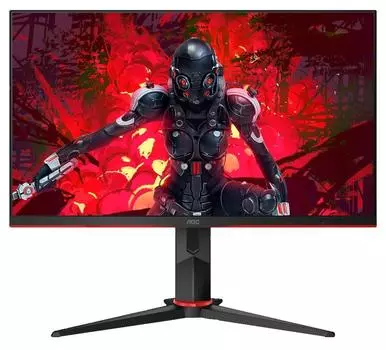 Монитор 27" AOC Gaming C27G2U VA, изогнутый, 1920x1080 (16:9), 250кд/м2, 165 Гц, 1мс, 178°/178°, FreeSync, VGA, HDMI, DisplayPort, USB-Hub, черный/красный (C27G2U/BK)