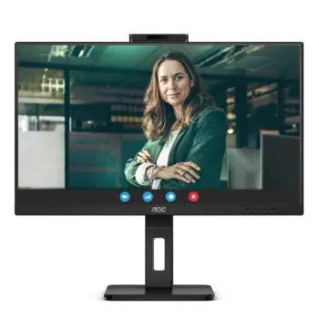 Монитор 27" AOC Pro Q27P3QW IPS, 2560x1440 (16:9), 350кд/м2, 4 мс, 178°/178°, Adaptive Sync, HDMI, DisplayPort, USB Type-C, USB-Hub, веб-камера, черный (Q27P3QW)