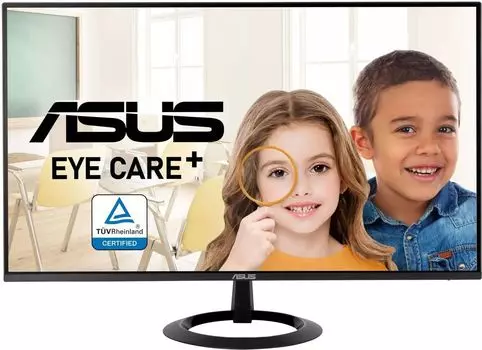 Монитор 27" ASUS Eye Care+ VZ27EHF IPS, 1920x1080 (16:9), 250кд/м2, 100 Гц, 1 мс, 178°/178°, HDMI, черный (90LM07B0-B01470)