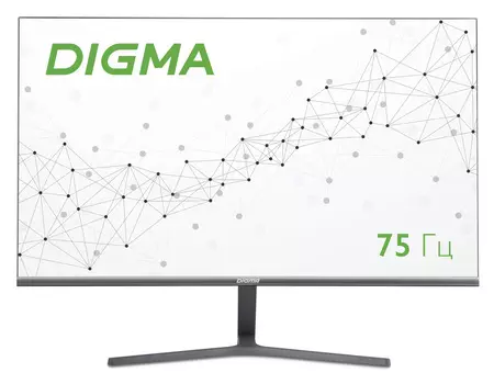 Монитор 27" Digma DM-MONB2704 IPS, 1920x1080 (16:9), 250кд/м2, 5 мс, 178°/178°, VGA, HDMI, DisplayPort, темно-серый (DM-MONB2704)