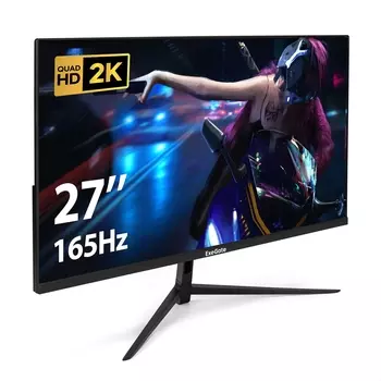 Монитор 27" ExeGate Combat EG2700A IPS, 2560x1440 (16:9), 300кд/м2, 165 Гц, 1 мс, 178°/178°, HDMI, DisplayPort, USB-Hub, черный (EX297305RUS)