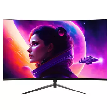 Монитор 27" Hiper Gaming PB2701 VA, изогнутый, 2560x1440 (16:9), 300кд/м2, 165 Гц, 1 мс, 178°/178°, HDMI, DisplayPort, черный (PB2701HHD5S)
