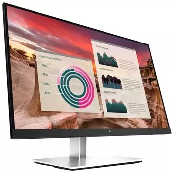 Монитор 27" HP E27u G4 IPS, 2560x1440 (16:9), 250кд/м2, 5мс, 178°/178°, HDMI, DisplayPort, USB Type-C, USB-Hub, черный/серебристый (189T3AS)