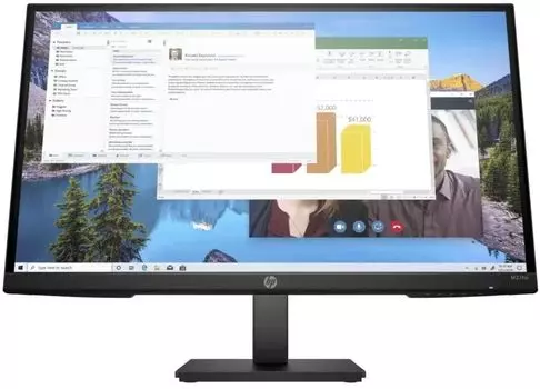 Монитор 27" HP M27ha IPS, 1920x1080 (16:9), 250кд/м2, 5 мс, 178°/178°, VGA, HDMI, DisplayPort, черный (35M57AA)