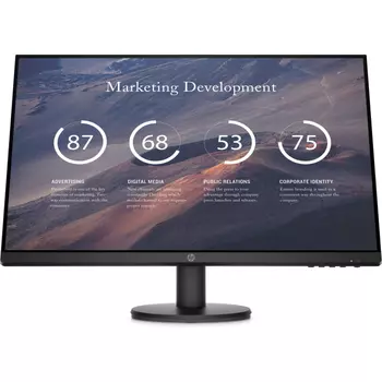 Монитор 27" HP P27v G4 IPS, 1920x1080 (16:9), 300кд/м2, 5мс, VGA, HDMI, черный (9TT20AA)