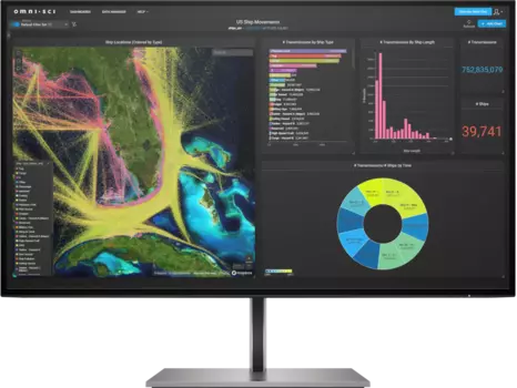 Монитор 27" HP Z27k G3 4K IPS, 3840x2160 (16:9), 350кд/м2, 5мс, 178°/178°, HDMI, DisplayPort, USB Type-C, USB-Hub, серый (1B9T0AA)