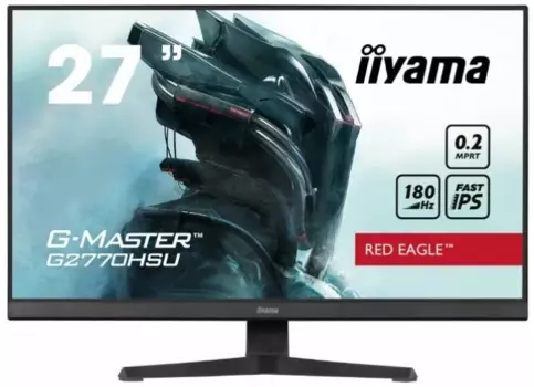 Монитор 27" Iiyama G-MASTER G2770HSU-B6 IPS, 1920x1080 (16:9), 300кд/м2, 240 Гц, 0.2 мс, 178°/178°, HDMI, DisplayPort, USB-Hub, черный (G2770HSU-B6)