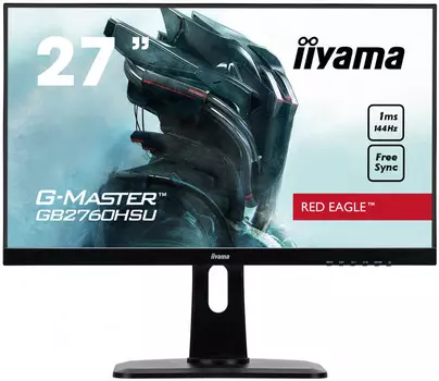 Монитор 27" Iiyama GB2760HSU-B1 TN, 1920x1080 (16:9), 400кд/м2, 144 Гц, 1мс, 170°/160°, FreeSync, HDMI, DisplayPort, USB-Hub, черный