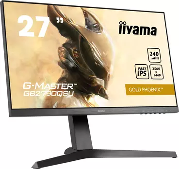 Монитор 27" Iiyama GB2790QSU-B1 IPS, 2560x1440 (16:9), 400кд/м2, 240Hz, 1мс, 178°/178°, FreeSync Premium, HDMI, DisplayPort, USB-Hub, черный