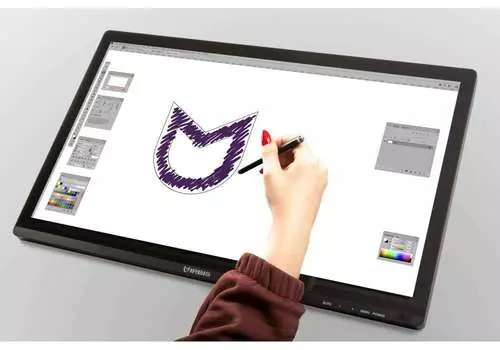 Монитор 27" IRBIS SmartView ISM27FIDT IPS, сенсорный, 1920x1080 (16:9), 250кд/м2, 3 мс, 178°/178°, VGA, HDMI, DisplayPort, USB-Hub, черный (ISM27FIDT)