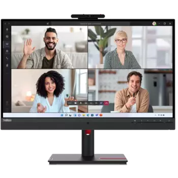 Монитор 27" Lenovo ThinkVision T27hv-30 IPS, 2560x1440 (16:9), 350кд/м2, 4 мс, 178°/178°, HDMI, DisplayPort, USB Type-C, USB-Hub, веб-камера, черный (63D6UAT3EU)