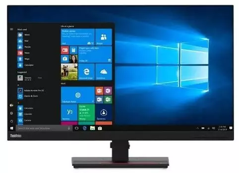 Монитор 27" Lenovo ThinkVision T27q-20 IPS, 2560x1440 (16:9), 350кд/м2, 4 мс, 178°/178°, HDMI, DisplayPort, USB-Hub, черный (61EDGAT2UK)
