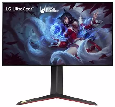 Монитор 27" LG 27GP95R-B IPS, 3840x2160 (16:9), 360кд/м2, 120Hz, 1мс, 178°/178°, FreeSync/G-Sync, HDMI, DisplayPort, USB-Hub, черный/красный (27GP95R-B.ARUZ)