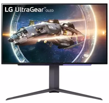 Монитор 27" LG UltraGear 27GR95QE-B OLED, 2560x1440 (16:9), 200кд/м2, 240 Гц, 0.3 мс, 178°/178°, FreeSync Premium, G-Sync Compatible, HDMI, DisplayPort, USB-Hub, черный (27GR95QE-B.ARUZ)