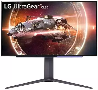 Монитор 27" LG UltraGear 27GS95QE-B OLED, 2560x1440 (16:9), 275кд/м2, 240 Гц, 0.3 мс, 178°/178°, HDMI, DisplayPort, USB-Hub, черный (27GS95QE-B.ARUZ)