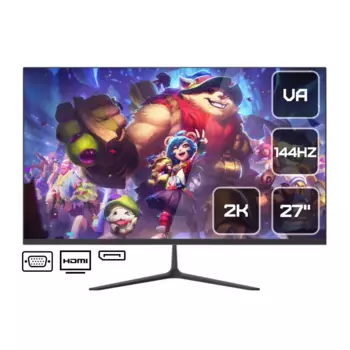 Монитор 27" Lime G270 VA, 2560x1440 (16:9), 250кд/м2, 144Hz, 1мс, 178°/178°, HDMI, DisplayPort, USB-Hub, черный (G270)