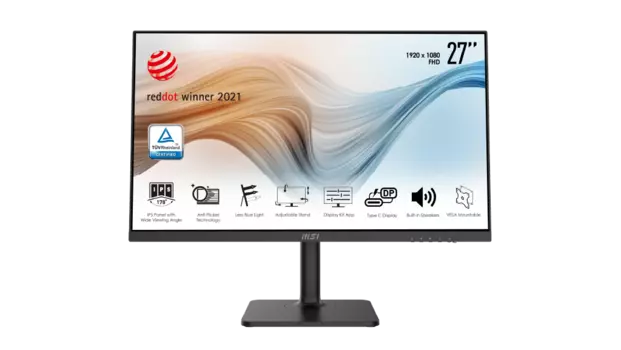 Монитор 27" MSI Modern MD271P IPS, 1920x1080 (16:9), 250кд/м2, 5мс, 178°/178°, HDMI, USB Type-C, черный (9S6-3PA49H-006)