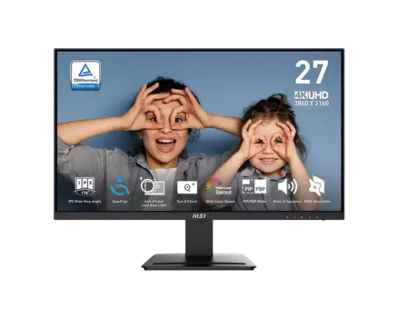 Монитор 27" MSI Pro MP273U IPS, 3840x2160 (16:9), 300кд/м2, 4 мс, 178°/178°, HDMI, DisplayPort, черный (9S6-3PB4CH-230)