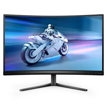 Монитор 27" Philips Envia 5000 27M2C5200W (00/01) VA, изогнутый, 1920x1080 (16:9), 300кд/м2, 280 Гц, 1 мс, 178°/178°, HDMI, DisplayPort, черный (27M2C5200W (00/01))