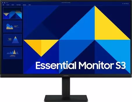 Монитор 27" Samsung Essential S3 S27D300GAIXCI IPS, 1920x1080 (16:9), 250кд/м2, 100 Гц, 5 мс, 178°/178°, VGA, HDMI, черный (LS27D300GAIXCI)