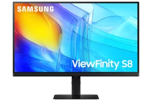 Монитор 27" Samsung ViewFinity S8 S27D800EAIXCI IPS, 3840x2160 (16:9), 350кд/м2, 5 мс, 178°/178°, HDMI, DisplayPort, USB-Hub, черный (LS27D800EAIXCI)
